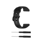 For Garmin Forerunner945 / fenix5 Plus / Approach S60 Monochrome Silicone Watch Band - Image 6