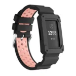 For Fitbit Charge 3 All-in-one Silicone Protective Case Replacement Watch Band