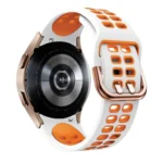 20mm Breathable Two-Color Silicone Watch Band - Image 7