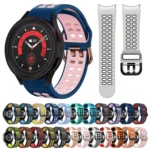 20mm Breathable Two-Color Silicone Watch Band - Image 2
