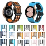 20mm Breathable Two-Color Silicone Watch Band - Image 3