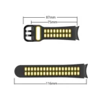 20mm Breathable Two-Color Silicone Watch Band - Image 6