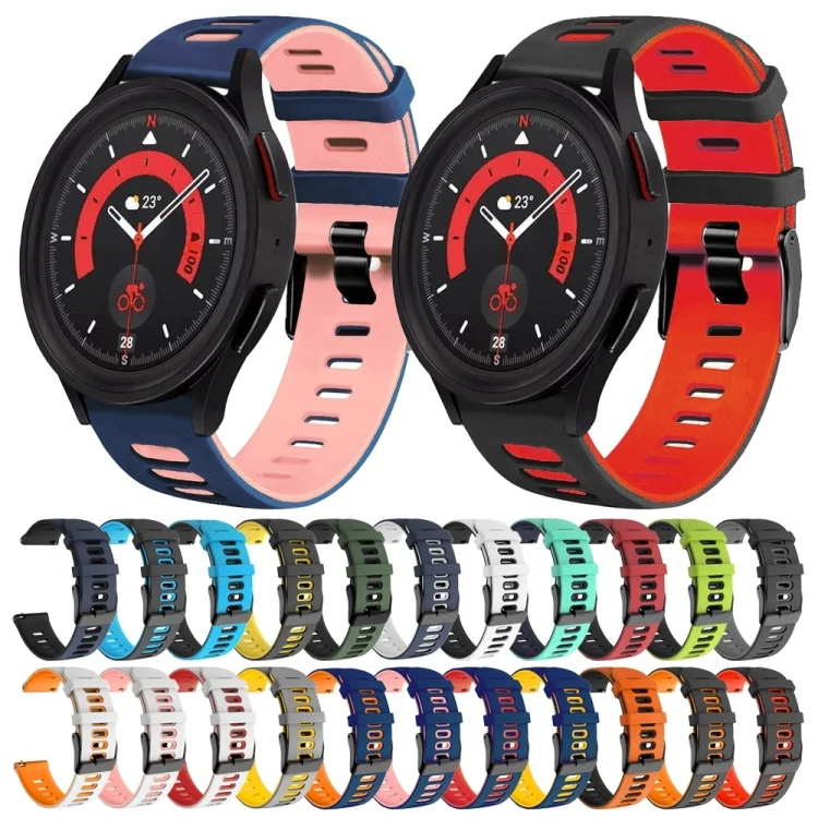 SYA001925301_B1.webp 20mm Two-Color Silicone Watch Band - Image 2