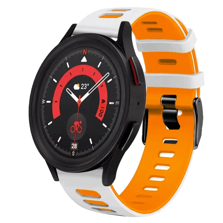 20mm Two-Color Silicone Watch Band