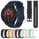 20mm Plaid Solid Color Silicone Watch Band - Image 2