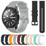 20mm Plaid Solid Color Silicone Watch Band - Image 2