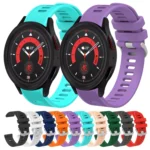 20mm Twill Solid Color Silicone Watch Band - Image 2
