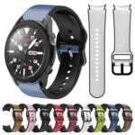 20mm Silicone Adhesive Leather Watch Band - Image 2