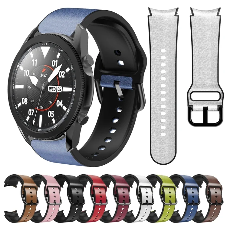 SYA001926203_B1.webp 20mm Silicone Adhesive Leather Watch Band - Image 2