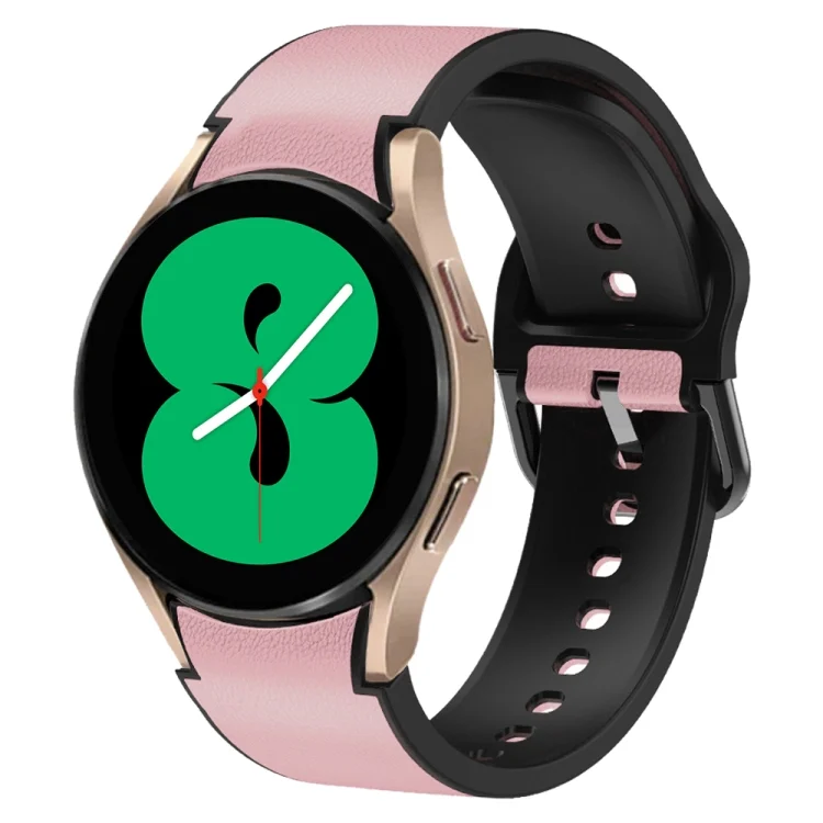 20mm Silicone Adhesive Leather Watch Band