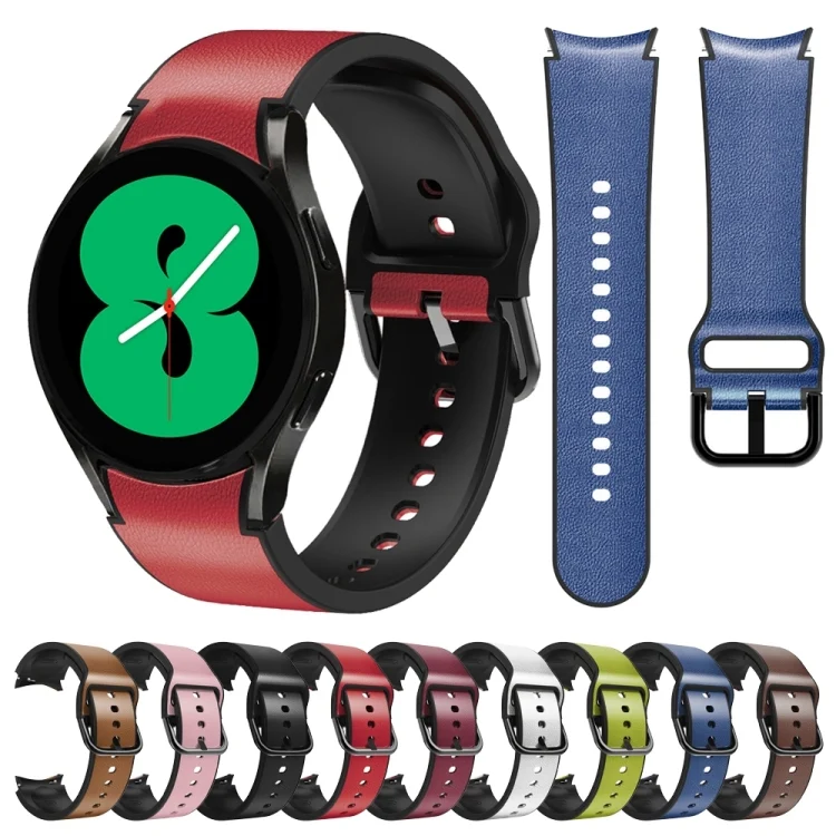 SYA001926205_B1.webp 20mm Silicone Adhesive Leather Watch Band - Image 2