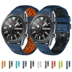 22mm Two-Color Breathable Silicone Watch Band - Image 2