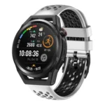 22mm Two-Color Breathable Silicone Watch Band