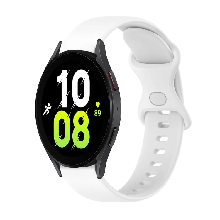 20mm Butterfly Buckle Solid Color Silicone Watch Band