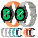 20mm Butterfly Buckle Solid Color Silicone Watch Band - Image 2