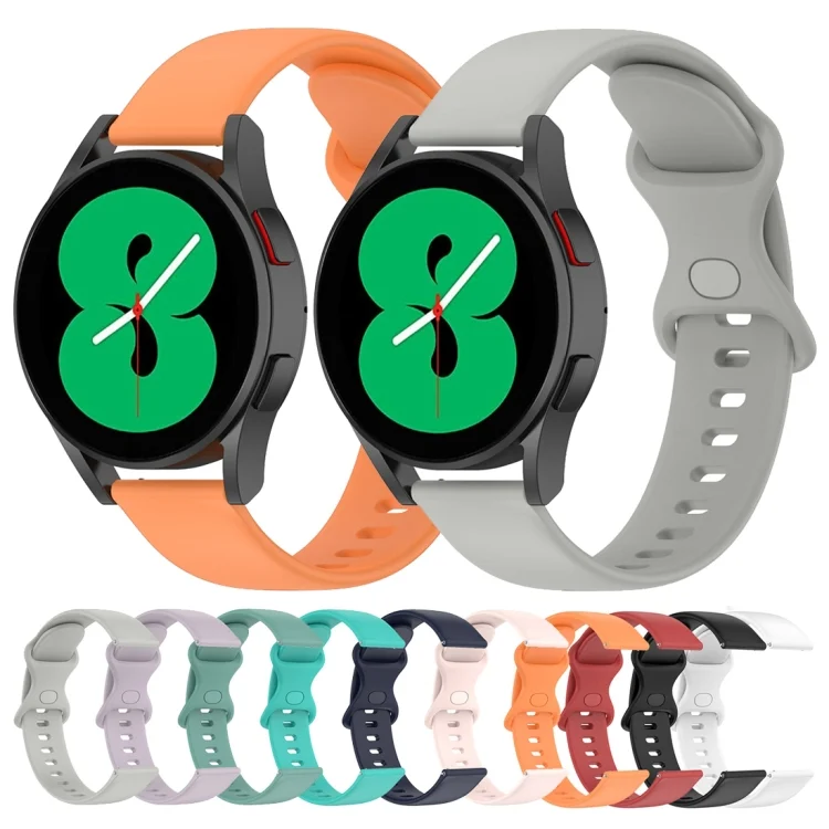 SYA001927305_B1.webp 20mm Butterfly Buckle Solid Color Silicone Watch Band - Image 2