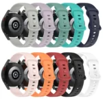 20mm Butterfly Buckle Solid Color Silicone Watch Band - Image 3