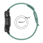 20mm Butterfly Buckle Solid Color Silicone Watch Band - Image 5