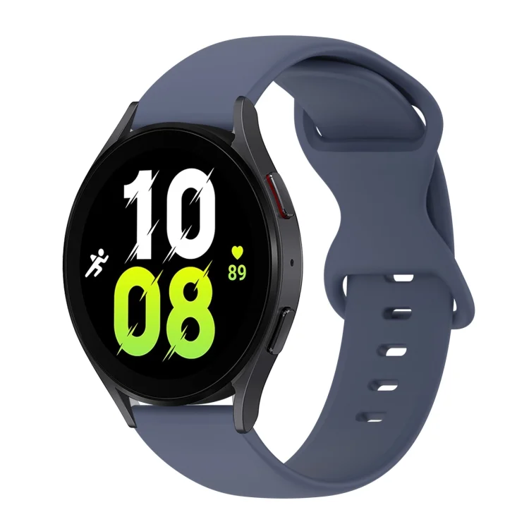 20mm Butterfly Buckle Solid Color Silicone Watch Band