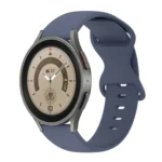 20mm Butterfly Buckle Solid Color Silicone Watch Band