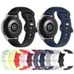 20mm Butterfly Buckle Solid Color Silicone Watch Band - Image 3
