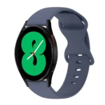 20mm Butterfly Buckle Solid Color Silicone Watch Band