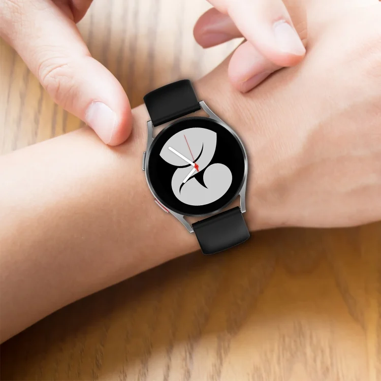 SYA001927405_B3.webp 20mm Butterfly Buckle Solid Color Silicone Watch Band - Image 4