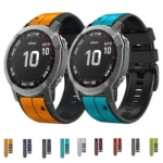 26mm Silicone Sports Two-Color Watch Band - Image 2
