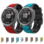 26mm Silicone Sports Two-Color Watch Band - Image 2