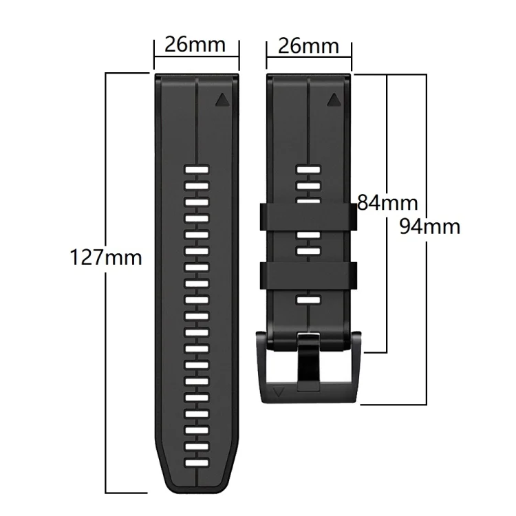 SYA001928109_B3.webp 26mm Silicone Sports Two-Color Watch Band - Image 4