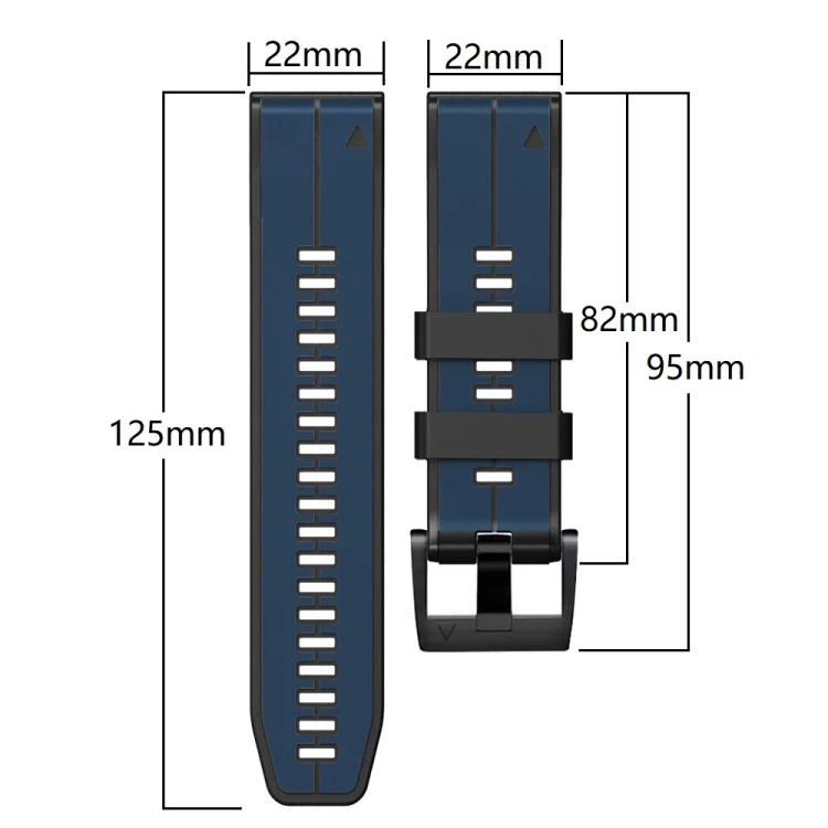 SYA001928207_B5.webp 22mm Silicone Sports Two-Color Watch Band - Image 6