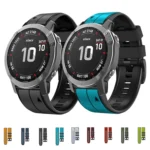 22mm Silicone Sports Two-Color Watch Band - Image 2
