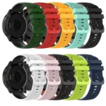 20mm Checkered Two-Color Silicone Watch Band - Image 3