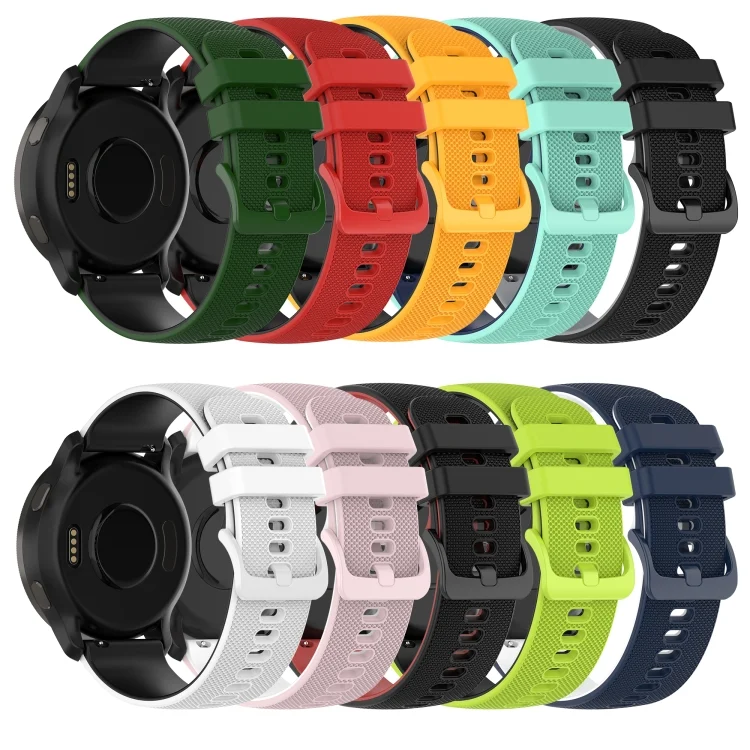 SYA001938003_B2.webp 20mm Checkered Two-Color Silicone Watch Band - Image 3