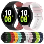 20mm Checkered Two-Color Silicone Watch Band - Image 2