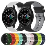 20mm Checkered Two-Color Silicone Watch Band - Image 2
