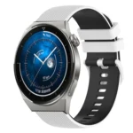 20mm Checkered Two-Color Silicone Watch Band