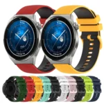 22mm Checkered Two-Color Silicone Watch Band - Image 2