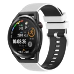 22mm Checkered Two-Color Silicone Watch Band