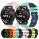 22mm Checkered Two-Color Silicone Watch Band - Image 2