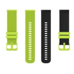 22mm Checkered Two-Color Silicone Watch Band - Image 5