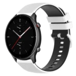 22mm Checkered Two-Color Silicone Watch Band