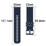 22mm Checkered Two-Color Silicone Watch Band - Image 4