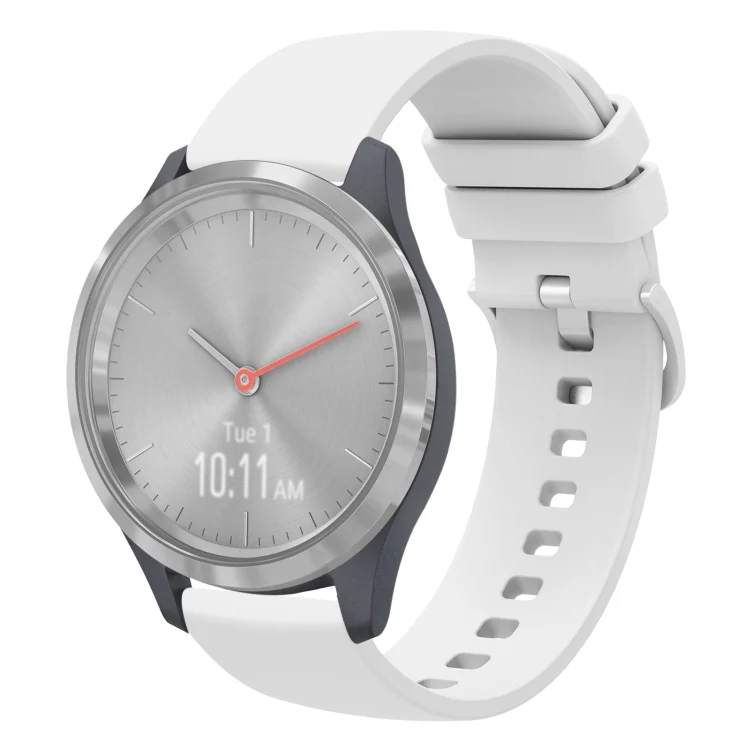 18mm Solid Color Soft Silicone Watch Band
