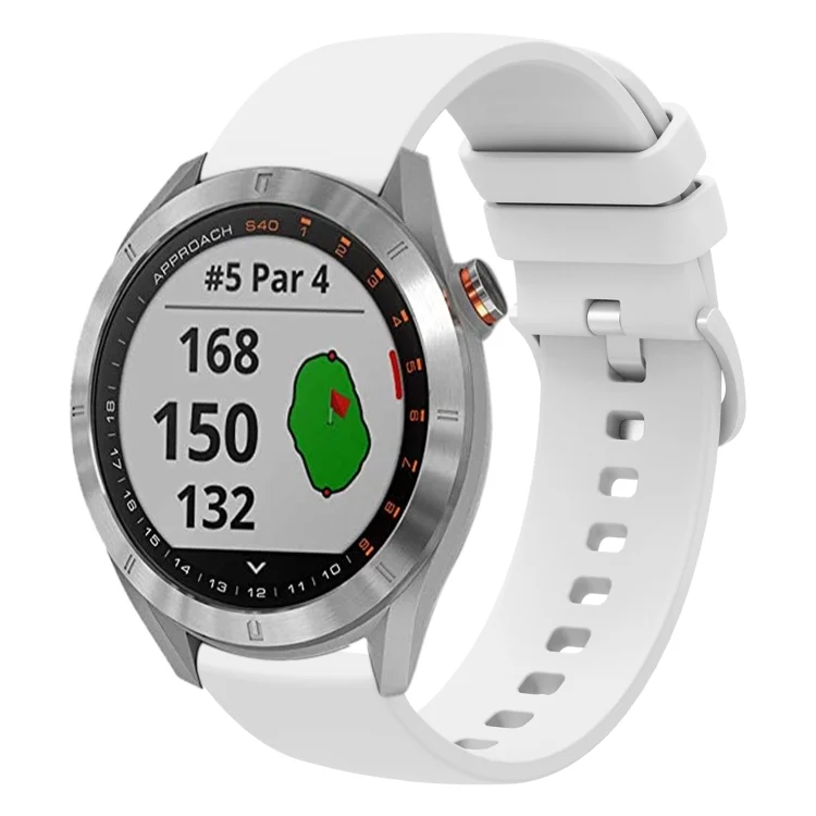 20mm Solid Color Soft Silicone Watch Band