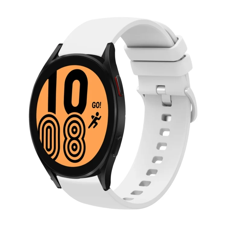 20mm Solid Color Soft Silicone Watch Band