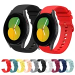 20mm Solid Color Soft Silicone Watch Band - Image 2