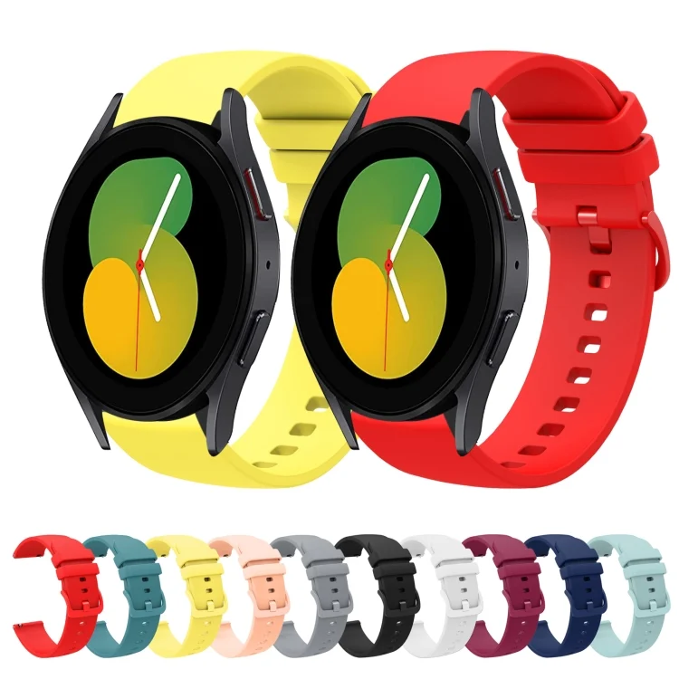 SYA001943005_B1.webp 20mm Solid Color Soft Silicone Watch Band - Image 2