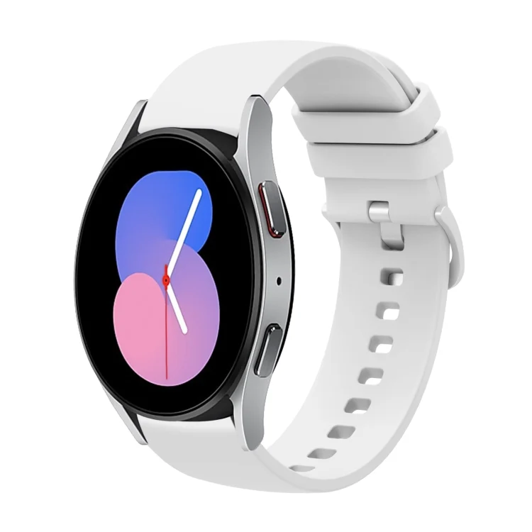 20mm Solid Color Soft Silicone Watch Band