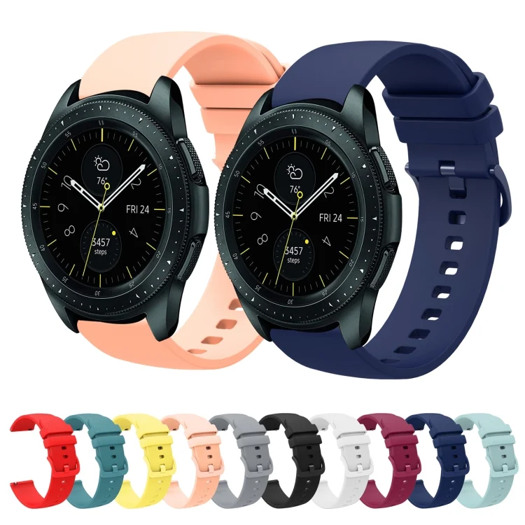 SYA001943012_B1.webp 20mm Solid Color Soft Silicone Watch Band - Image 2